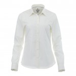Camisa de manga comprida personalizável cor branco