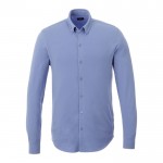 Camisa com logo para vestuário corporativo cor azul-claro