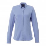 Camisa de manga comprida para personalizar cor azul-claro