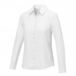 Camisa de manga comprida mulher 130 g/m2 cor branco
