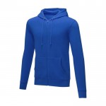 Sweatshirt com capuz de algodão homem 240 g/m2 Elevate Essentials cor azul