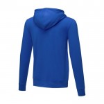 Sweatshirt com capuz de algodão homem 240 g/m2 Elevate Essentials cor azul terceira vista traseira
