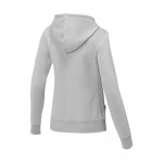 Sweatshirt com capuz de algodão mulher 240 g/m2 Elevate Essentials cor cinzento-claro terceira vista traseira