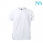 T-shirt infantil personalizável com a marca cor branco