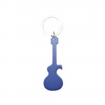 Porta-chaves abridor com forma de guitarra cor azul