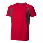 T-shirt de manga curta para personalizar cor vermelho