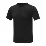 T-shirt de poliéster 105 g/m2 cor preto