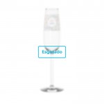 Copo de champanhe ideal para personalização cor transparente com logo esgotado