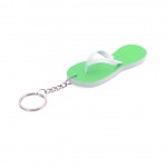 Porta-chaves publicitário em forma de chinelo cor verde