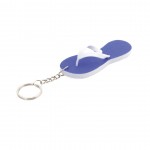 Porta-chaves publicitário em forma de chinelo cor azul