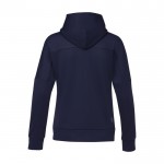 Sweatshirt desportivo de poliéster para mulher 245 g/m2 Elevate Life cor azul-marinho segunda vista traseira