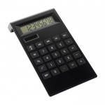 Calculadora de plástico, 8 dígitos c. teclas antideslizantes cor preto primeira vista