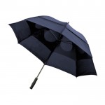 Guarda-chuva manual antitempestade cor azul-escuro segunda vista