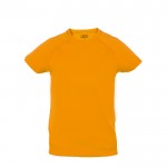 T-shirt de tamanho infantil para personalizar cor cor-de-laranja