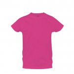 T-shirt de tamanho infantil para personalizar cor cor-de-rosa