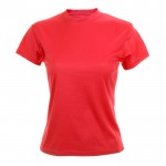 T-shirt de desporto com logo em várias cores cor vermelho