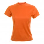 T-shirt de desporto com logo em várias cores cor cor-de-laranja