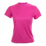 T-shirt de desporto com logo em várias cores cor cor-de-rosa