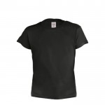 T-shirt infantil básica personalizável cor preto