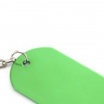 Porta-chaves com chapa de estilo militar cor verde