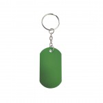 Porta-chaves com chapa de estilo militar cor verde