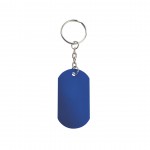 Porta-chaves com chapa de estilo militar cor azul