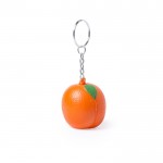 Porta-chaves anti-stress forma de fruta  cor cor-de-laranja