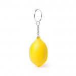 Porta-chaves anti-stress forma de fruta  cor amarelo-claro