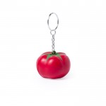Porta-chaves anti-stress forma de fruta  cor vermelho