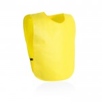 Colete de non-woven com laterais de elástico para adultos cor amarelo primeira vista