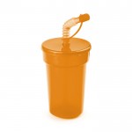 Copo de PP em cores vivas para merchandising cor cor-de-laranja