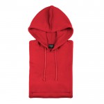 Sweatshirt com capuz e cordões para oferecer cor vermelho
