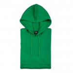 Sweatshirt com capuz e cordões para oferecer cor verde