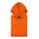 Sweatshirt com capuz e cordões para oferecer cor cor-de-laranja