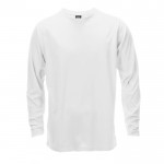 Sweater de mangas compridas para personalizar cor branco