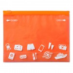 Bolsas portatudo personalizadas para oferecer cor cor-de-laranja