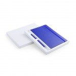 Conjunto de caderno e caneta para empresas cor azul