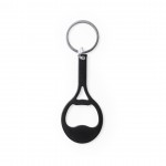 Porta-chaves abre-caricas em forma de raquete cor preto