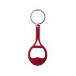Porta-chaves abre-caricas em forma de raquete cor vermelho