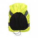 Capa de alta visibilidade para mochila cor amarelo primeira vista