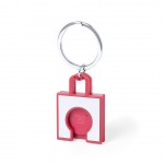 Porta-chaves em forma de saco de compras  cor vermelho