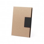 Caderno personalizável em cartão reciclado - preto