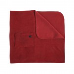 Manta com bolso frontal para brinde 180 gr/m2 cor vermelho