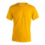 T-shirts básicas 100% algodão para estampar cor amarelo-escuro
