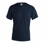 T-shirts básicas 100% algodão para estampar cor azul-escuro