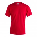 T-shirt básica 100% algodão para personalizar cor vermelho