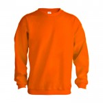 Sweatshirt personalizada unissexo para brinde cor cor-de-laranja