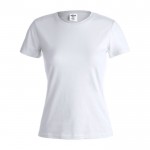 T-shirt branca de mulher para personalizar cor branco