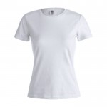 T-shirt branca personalizável para mulher cor branco