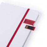 Caderno para oferecer com memória USB na capa